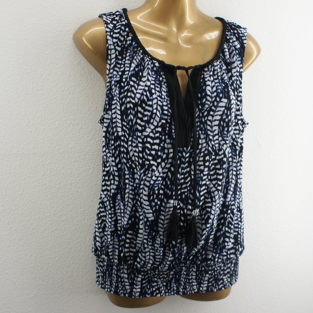 White house black market tie neck top size S - Picture 2 of 6
